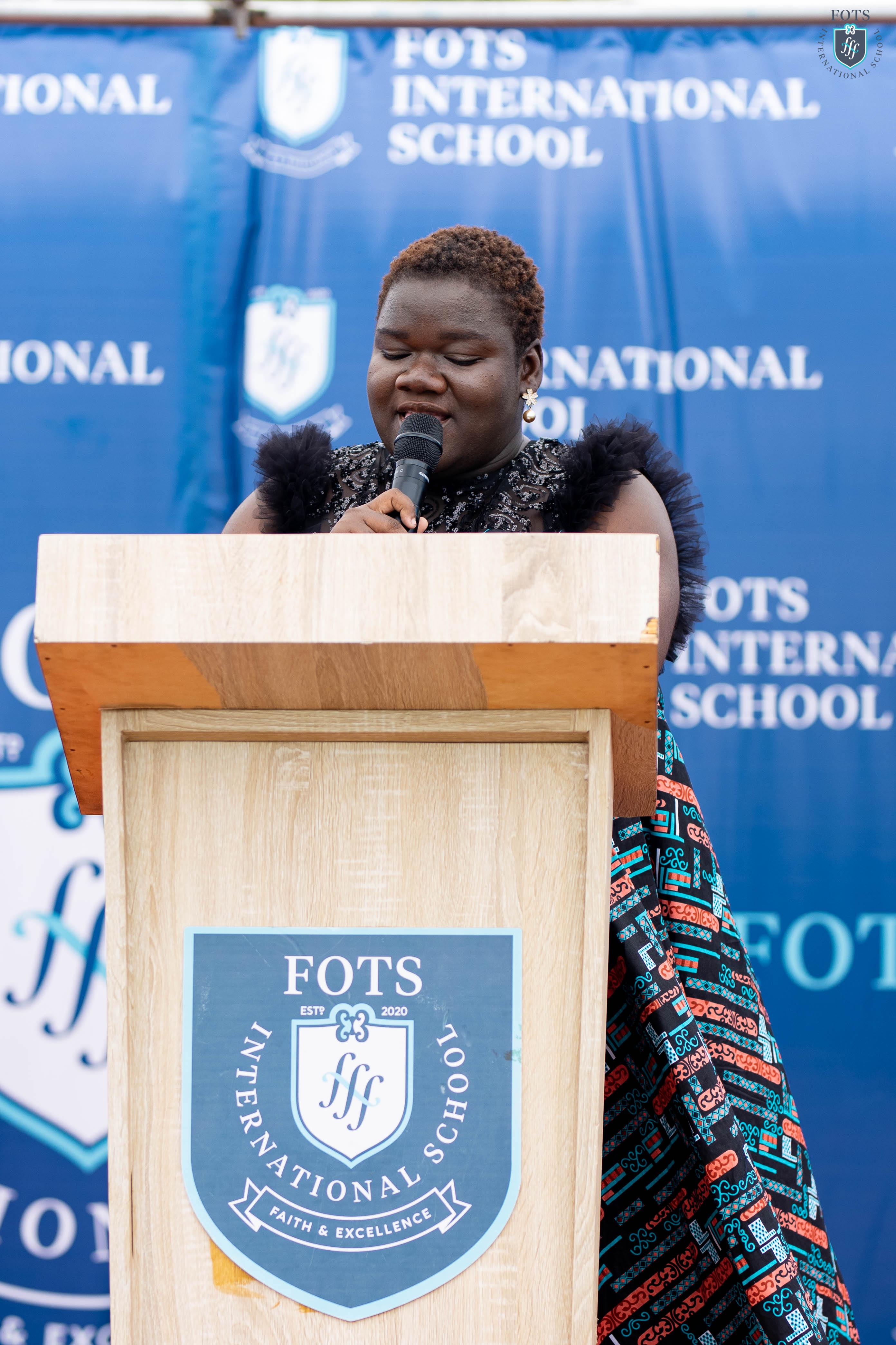 Mrs. Odame, Principal of FOTS International School
